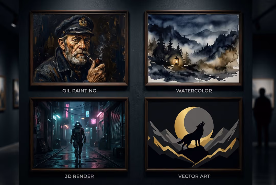 How to prompt for specific art styles with AI preview