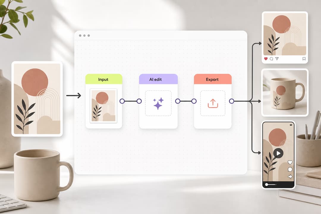 How to build your first AI workflow in Picsart Flow preview