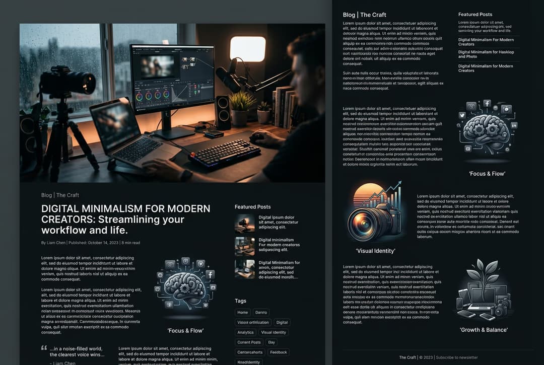 Generate blog visuals with Blog to Visuals skill preview