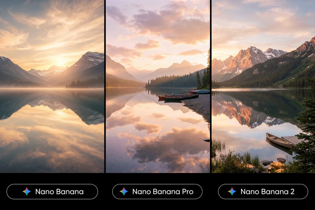 Nano Banana Models Comparison: Nano Banana vs Nano Banana Pro vs Nano Banana 2 preview