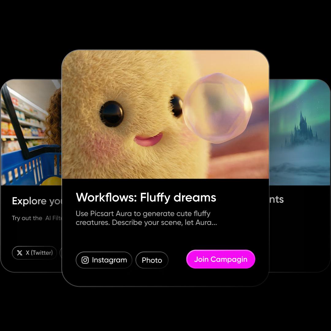 AI Assistant interface showing design generation capabilities