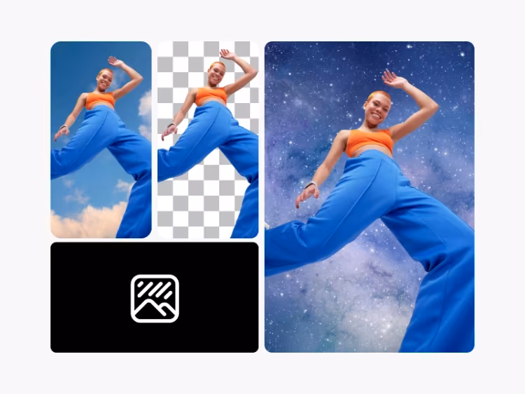 change background of images with Picsart's background remover tool