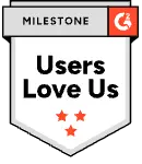 G2 Users Love Us badge