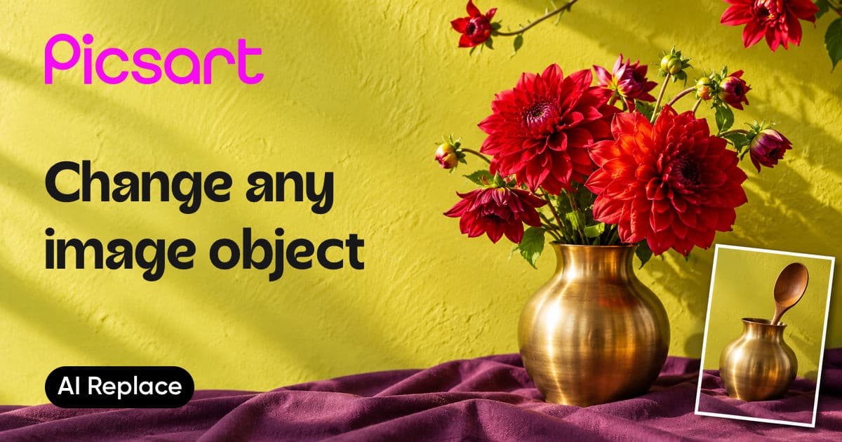 object swap with picsart ai replace
